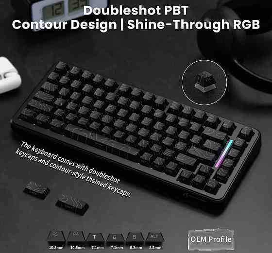 Ігрова Механічна Клавіатура Attack Shark X82 Pro HE магнітні світчі. Київ