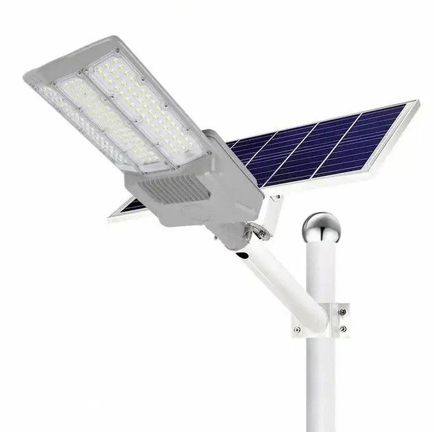 Вуличний ліхтар Vargo  Solar із сонячною батареєю на стовп 3VPP, 1 режим, 300W, ip65, вбудований акумулятор 15000mah, White, Box Київ - фото 1