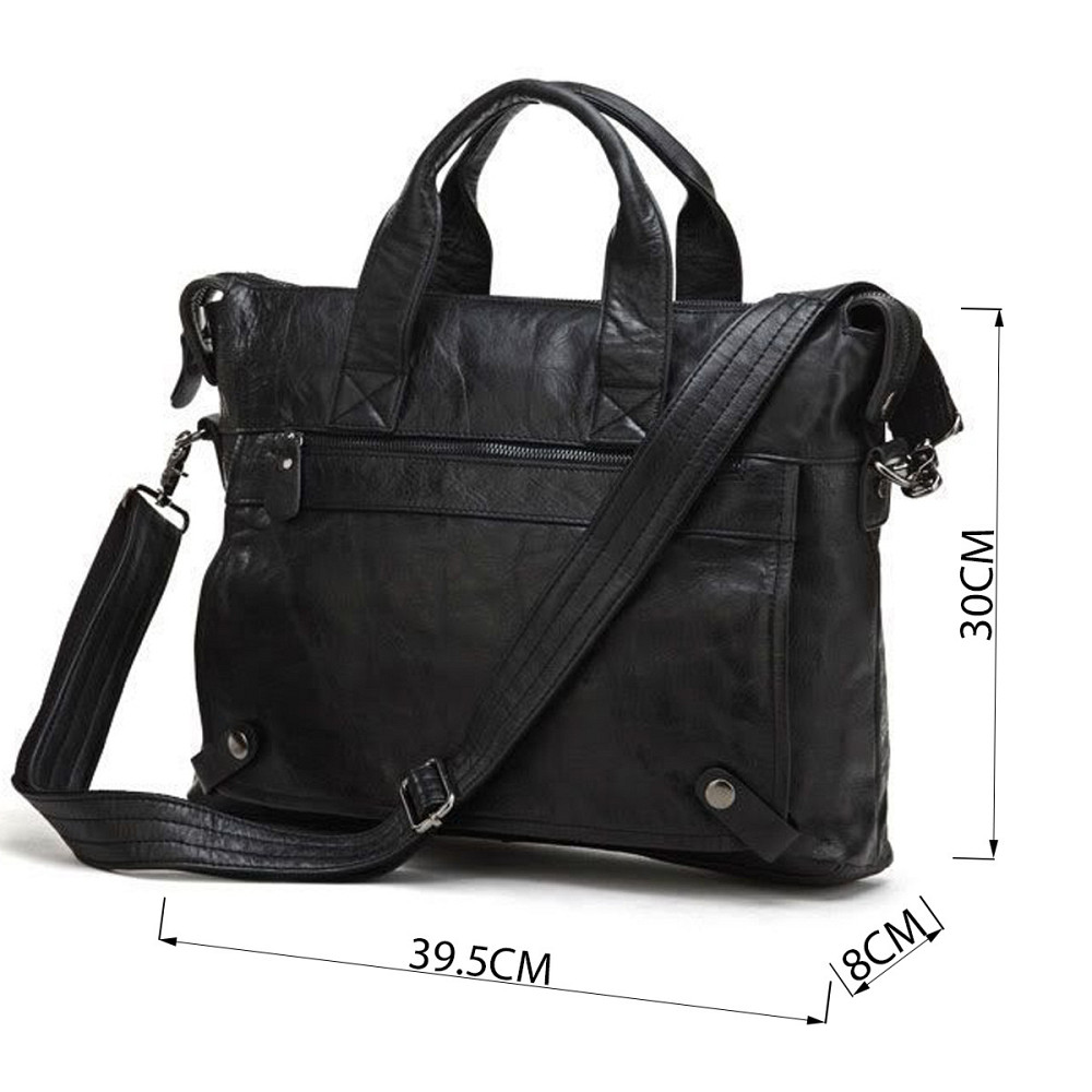 Сумка чоловіча з ручками Чорна (Vintage) Київ - фото 17