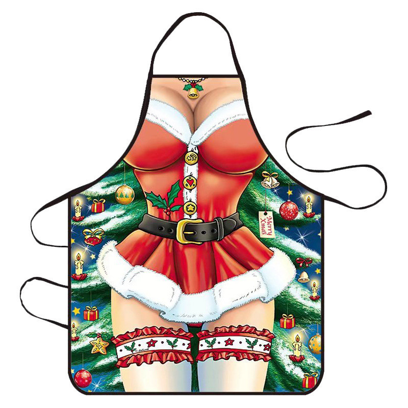 Фартух новорічний з приколом Снігурочка 73 на 57 см різнобарвний Київ - фото 1