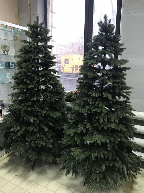 Штучна пухнаста ялинка Преміум (висота 2.20 м) лита (Зелена) Вінниця - фото 9
