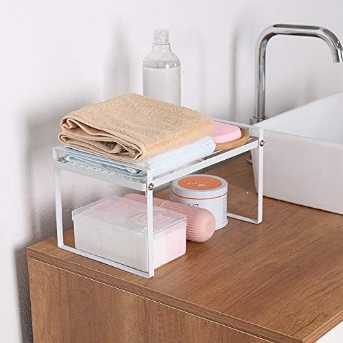 Кухонная дополнительная полочка, подставка, стеллаж в шкаф металлическая 33см White Винница - изображение 5