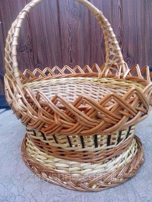 Кошик плетений новорічний Київ - фото 1