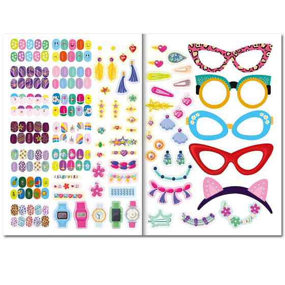 Дитяча книжка з наліпками студія краси "Nail art accesories" РМ-76-04 Вінниця