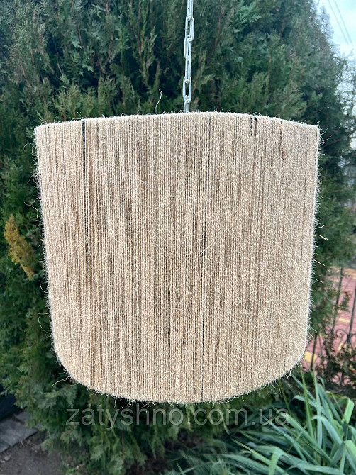 Абажур плетеный круглый кофейный Киев - изображение 2