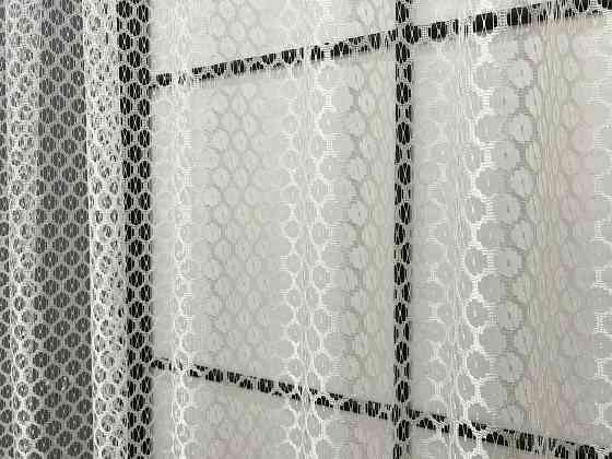 Кухонна арка VR-Textil № 000к сітка з макраме молочний з золотистим 270х175 см (51-272) Київ