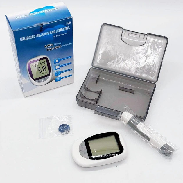 Аппарат для измерения сахара 50 тестов от батарейки Glucose Meter BY-100 для контроля уровня глюкозы в крови FK-28 Львов - изображение 4