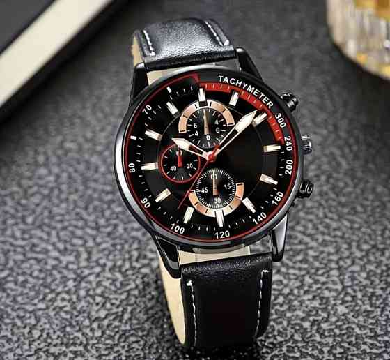 Подарочный набор для мужчин Черепаха наручные часы с 4 браслетами красный Киев