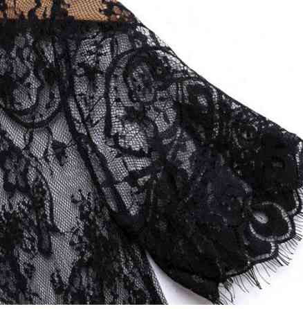 Парео мереживне для пляжу чорний Київ