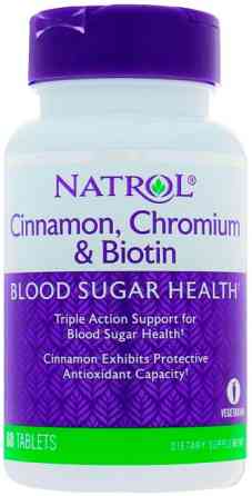 Корица Natrol Cinnamon Biotin Chromium 60 таблеток Киев