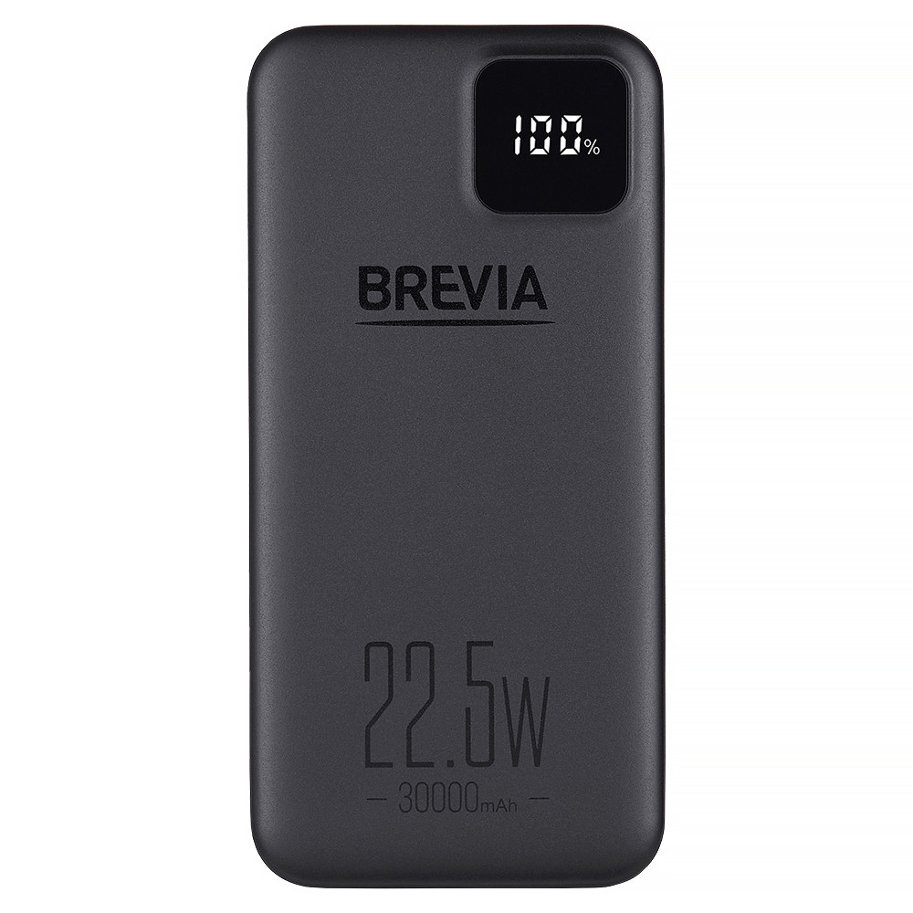 Повербанк (Power Bank) Brevia 30000mAh 22,5W Li-Pol, LCD черный Львов - изображение 2