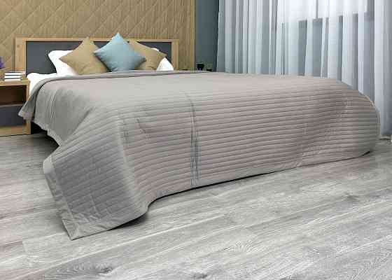 Покрывало велюровое King Size 220х240 см цвет светло-серый (85-209) Киев