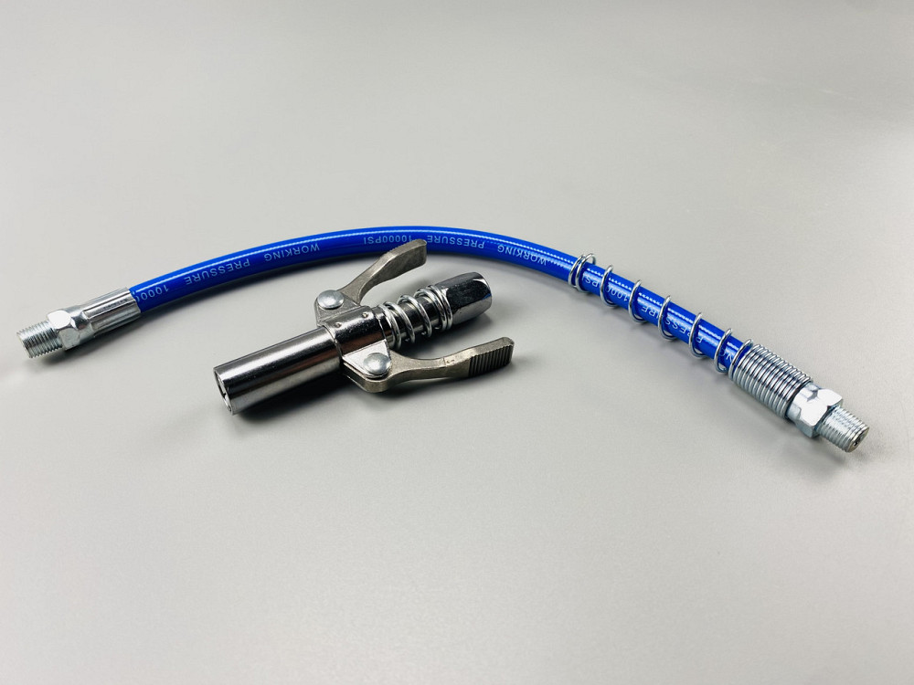 Головка шприца мастила Germany Quality під М6/М8/М10/М12/М14 пряма маслянка + шланг із пружиною Мукачево - фото 4