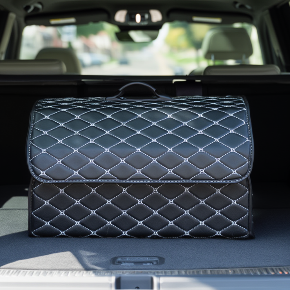 Органайзер-сумка автомобильный в багажник машины саквояж ящик для хранения акссесуаров в авто с ручкой 55х30х30 см (L) Каменец-Подольский - изображение 9