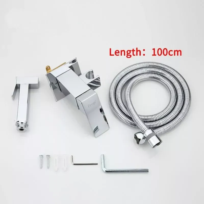 Гигиенический душ скрытого монтажа Frap F7506, хром Киев - изображение 7