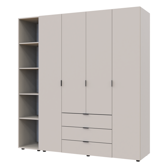 Комплект шкафов для одежды Doros Гелар (2 шт.) 193,2х49,5х203,4 см Кашемир (DRS-011254) Львов