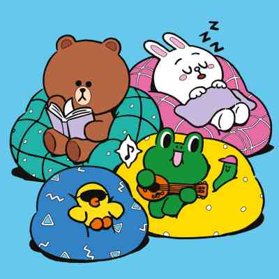 Картина по номерам Santi Лайн Френдс Браун Саллі Коні та Леонард на відпочинку 25х25см (955370) Вінниця