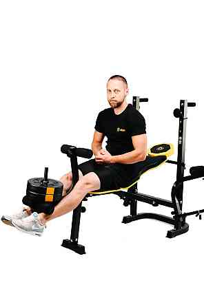 Тренувальна лава багатофункціональна Besport для фітнесу та жиму, Силова лава універсальна для тренувань Київ