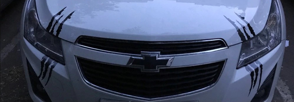 Наклейка на авто в виде Царапины Когтем Черная, Бе Киев - изображение 8