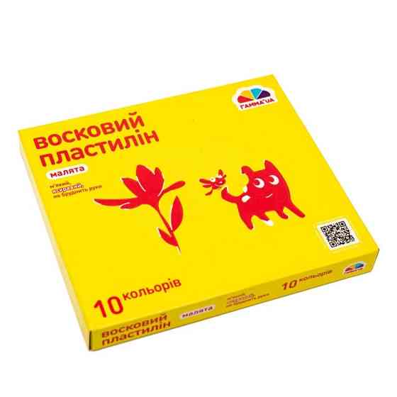 Набір для ліплення пластилін "Малята" 100304, 10 кольорів Вінниця