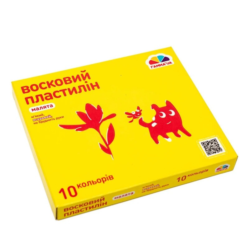 Набір для ліплення пластилін "Малята" 100304, 10 кольорів Вінниця - фото 1