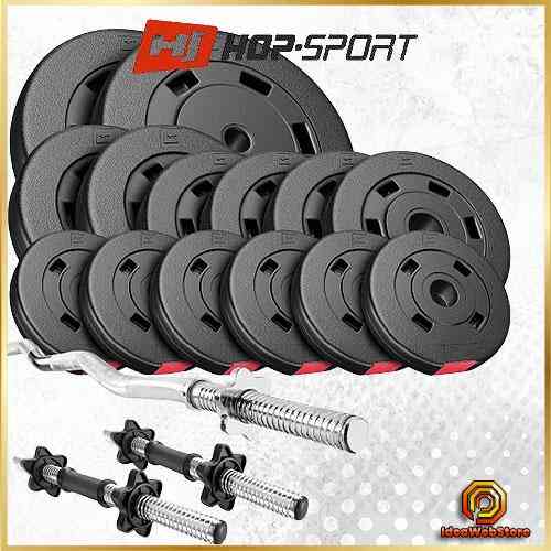 Набор HOPSPORT Premium 56 кг штанга и гантели для силовых тренировок комплект для дома и спортзала Киев