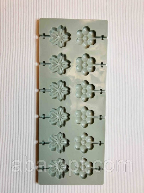 Форма силіконова для льодяників на 12 виробів 25 х 10 см Квітка ( шт.) Одеса - фото 1