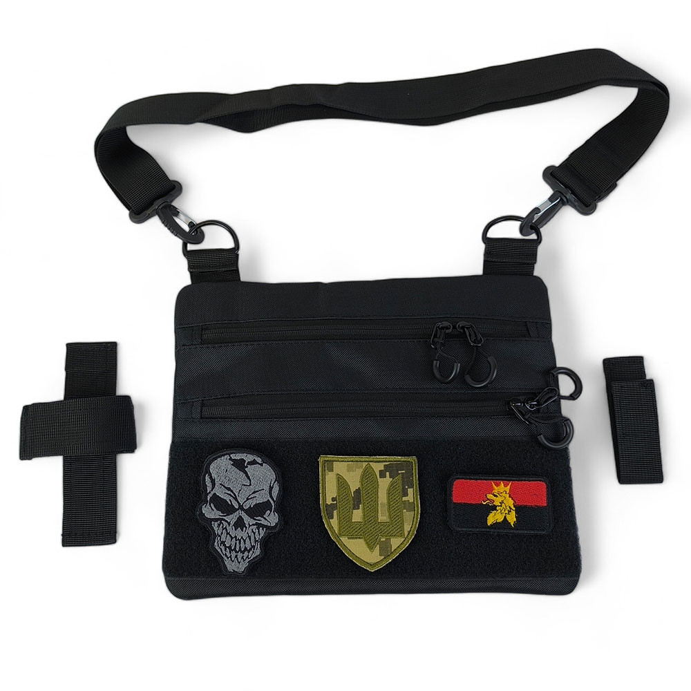 Тактическая сумка на грудь, Сумка через плечо военная маскировка мужская брезентовая military GC-66 Львов - изображение 10