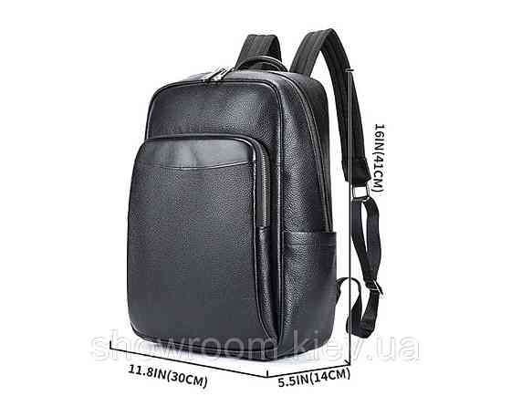 Чоловічий шкіряний зручний рюкзак Leather Collection (8486) Київ