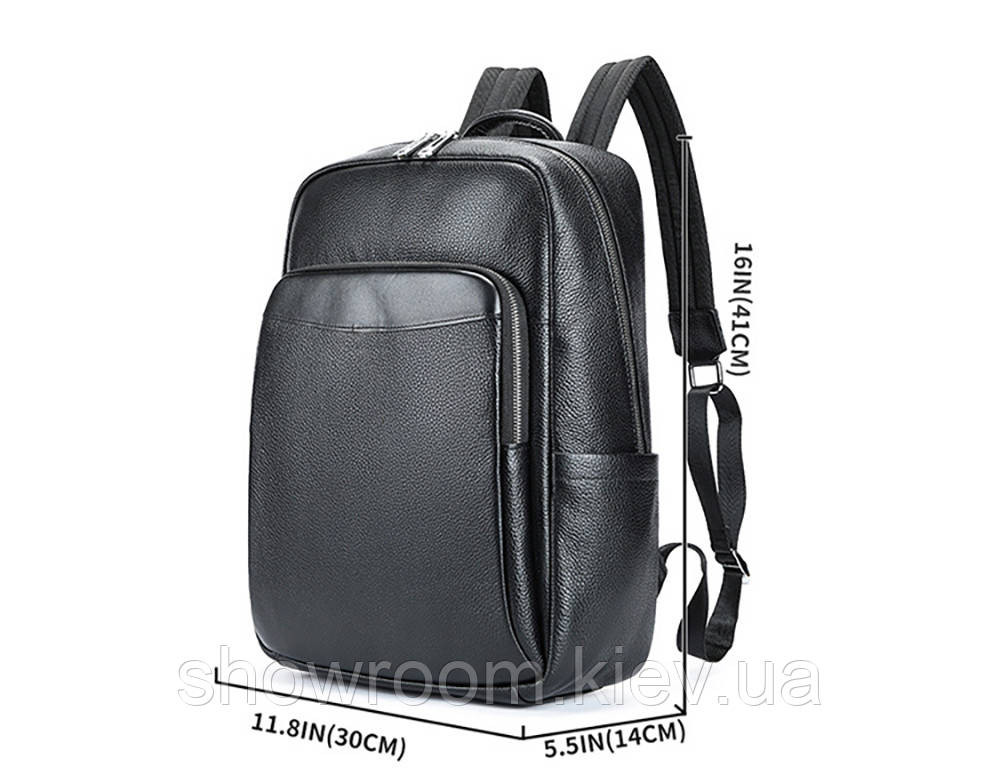 Мужской кожаный удобный рюкзак Leather Collection (8486) Киев - изображение 5