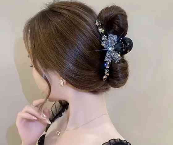 Заколка-крабік чорна Сміла