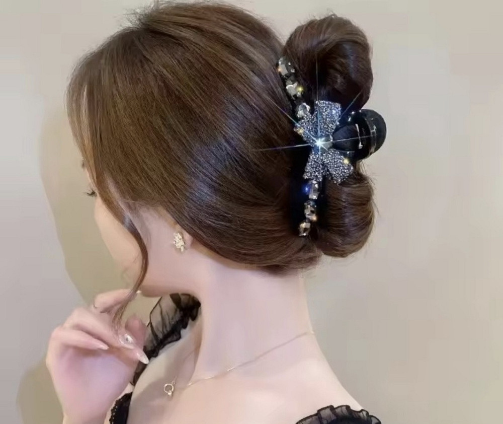 Заколка-крабік чорна Сміла - фото 4