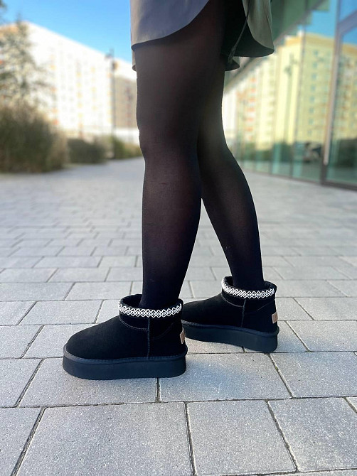 ITTS Угги жіночі ITTS 7860-1 чорні (зима, замша натуральна) (5639) 41 Коломыя - изображение 1