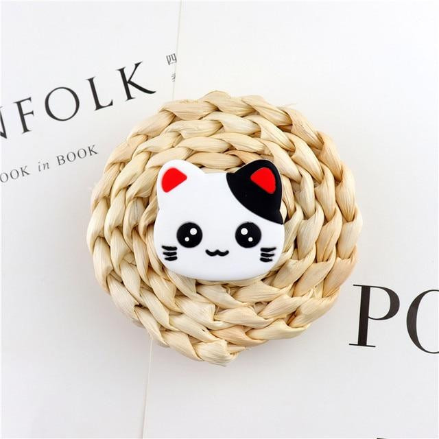 Попсокет PopSocket 3D ZucZug тримач для телефона (Сірія коти, Білий кіт із чорним вухом) Миколаїв - фото 1