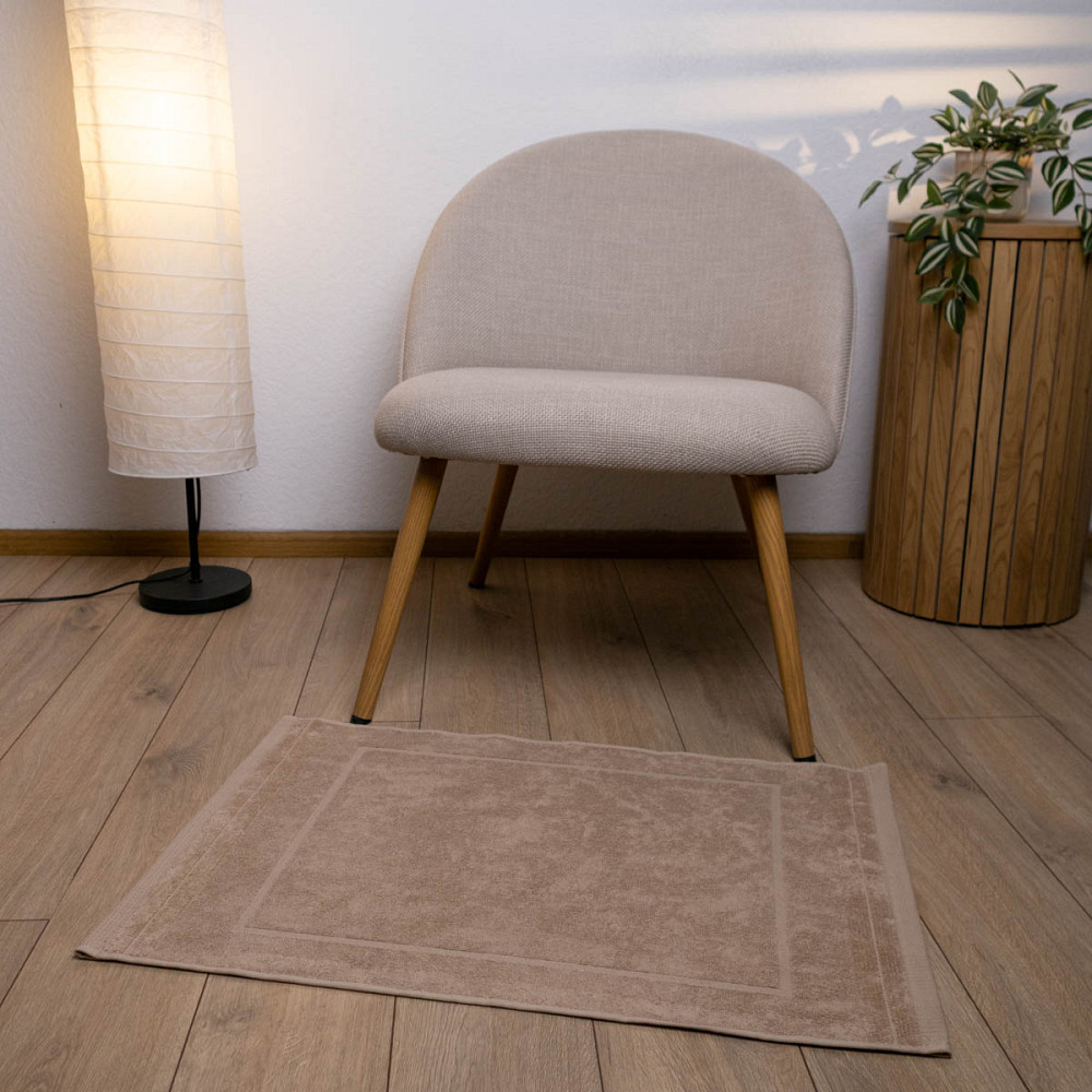 Махровое полотенце для ног Коврик GM Textile 50х70см 500г/м2 (Капучино) Сумы - изображение 4