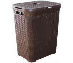Кошик для білизни 50л темно-коричневий Ротанг Алеана Житомир