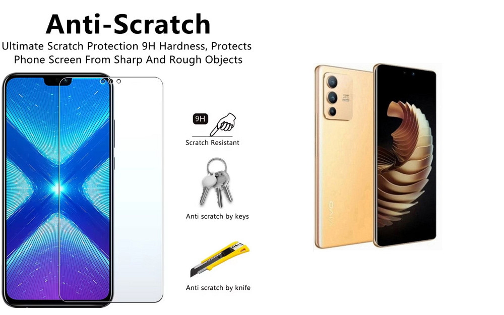Захисне скло NeoGlass для Vivo V23 5G – надпрозоре та стійке Київ - фото 1