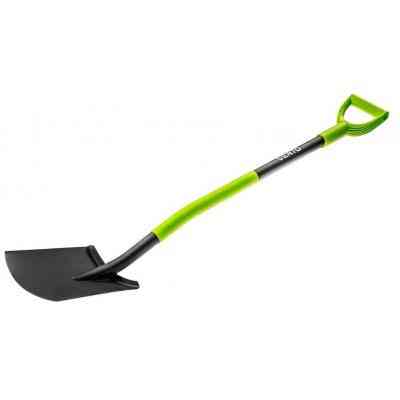 Лопата Verto металлическая ручка, с держателем (15G011) Вінниця