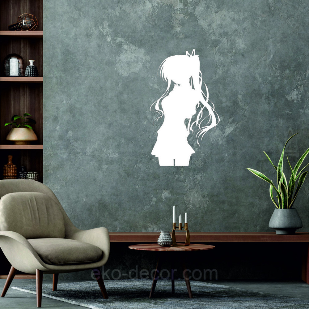 Декоративне настінне Панно «Дівчина» Декор на стіну 70*41 см, Білий Київ - фото 5