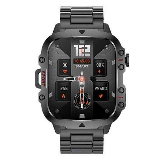 Умные смарт часы Smart Expert Nano Steel + 2 ремешка (Черные) Киев