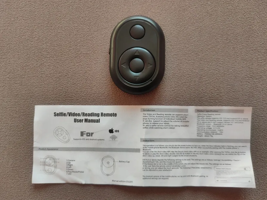 Перемикач Bluetooth TikTok Tap і фотозйомка Київ - фото 4