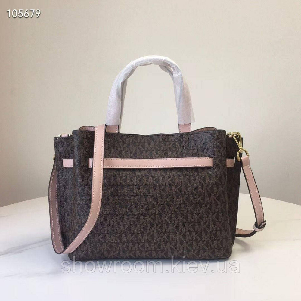 Брендова жіноча сумка MK Emilia brown-1 LUX Київ - фото 3