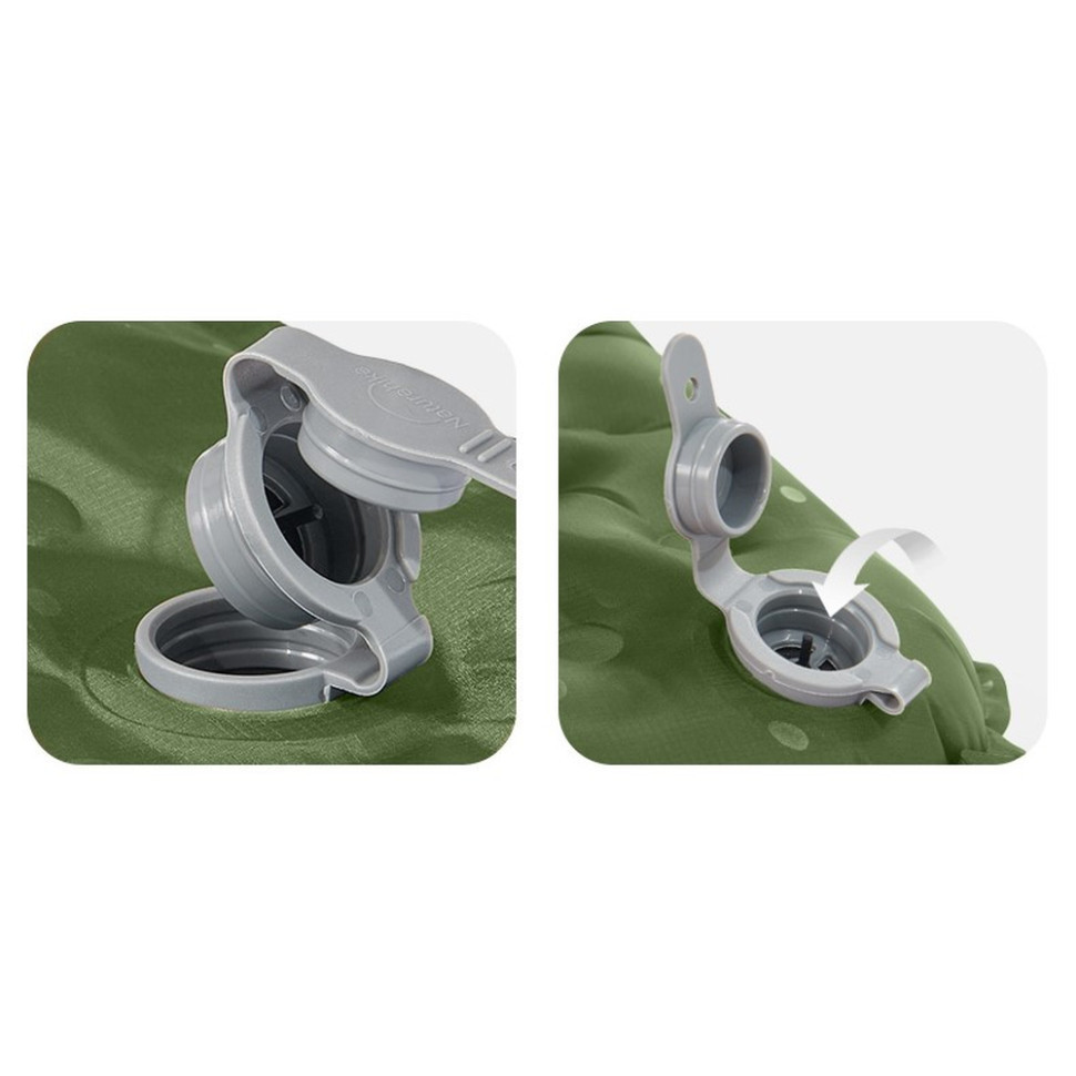 Матрац надувний надлегкий одномісний Naturehike CNK2450WS014, прямокутний зелений Киев - изображение 3