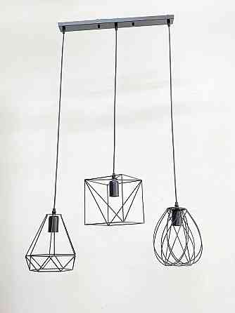 VALESO Підвісний світильник на три плафони VALESO -3 Лофт чорний E27 Киев