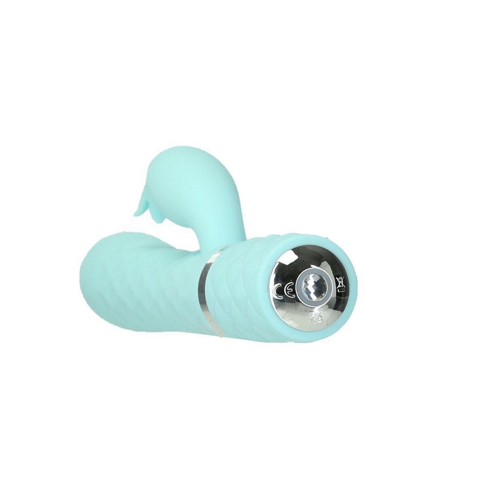 Роскошный кролик с ротацией и вибрацией Pillow Talk Lively, Teal, кристалл Сваровски, тройной отрост Sex Aura Киев - изображение 7