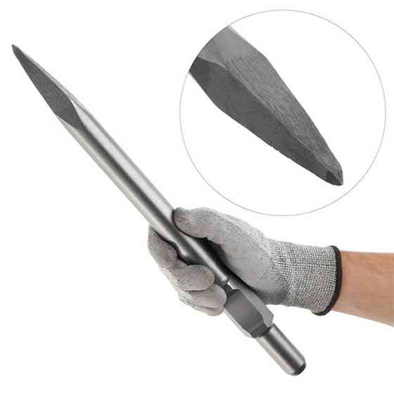 Зубило пікоподібне, HEX, 410×30 мм INTERTOOL SD-0461 Киев