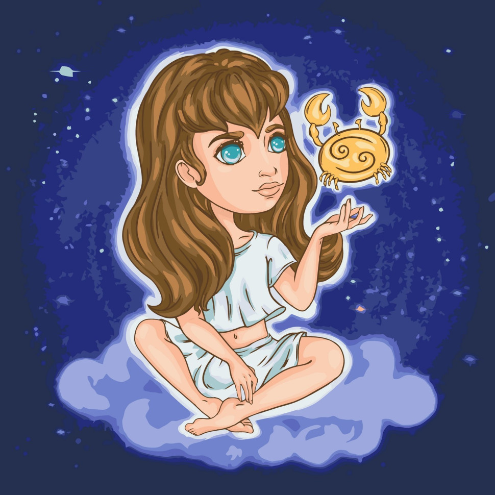 Картина за номерами "Знаки зодіаку. Рак" 10098-AC 40х40 см Вінниця - фото 1