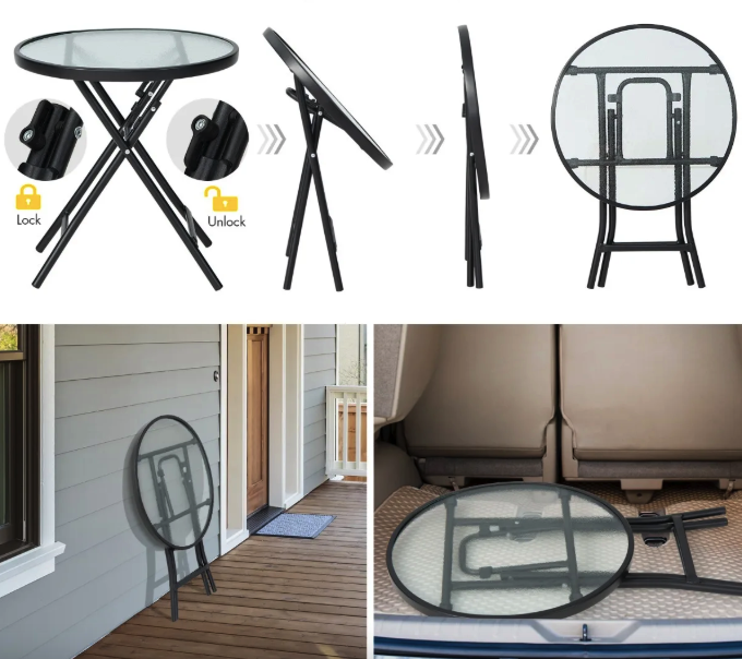 Садовий стіл Costway Sigma X-подібна конструкція Киев - изображение 6