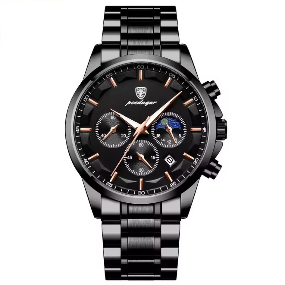 Годинник чоловічий наручний Poedagar West Black Вінниця - фото 1