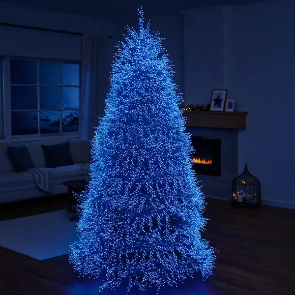 Гірлянда новорічна 50 м, 1500 LED, зелений провід Київ - фото 2